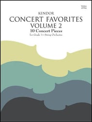 Kendor Concert Favorites - Volume 2 Viola string method book cover Thumbnail